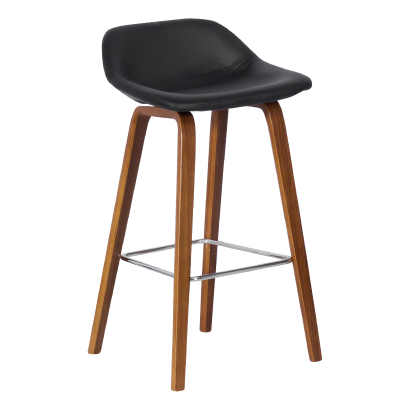 Бар стол Carmen 3088 - орех - черен