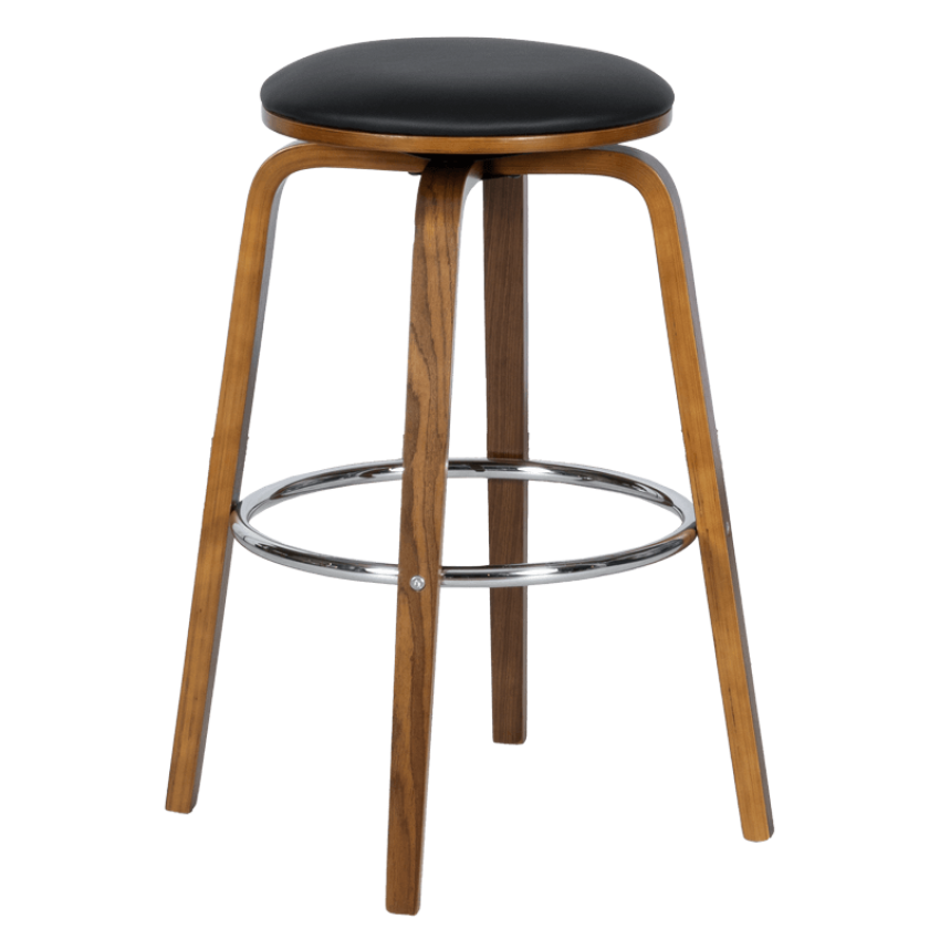 Бар стол Carmen 4030 - орех/черен