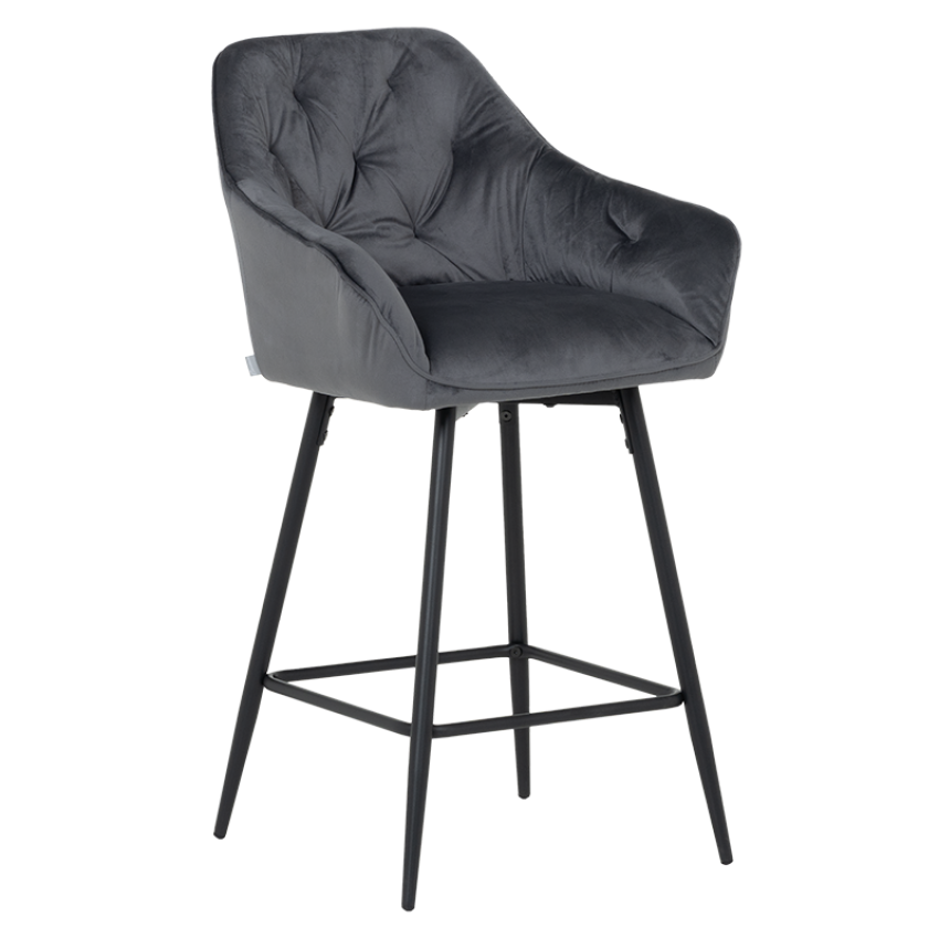 Бар стол LAZIO - тъмносив