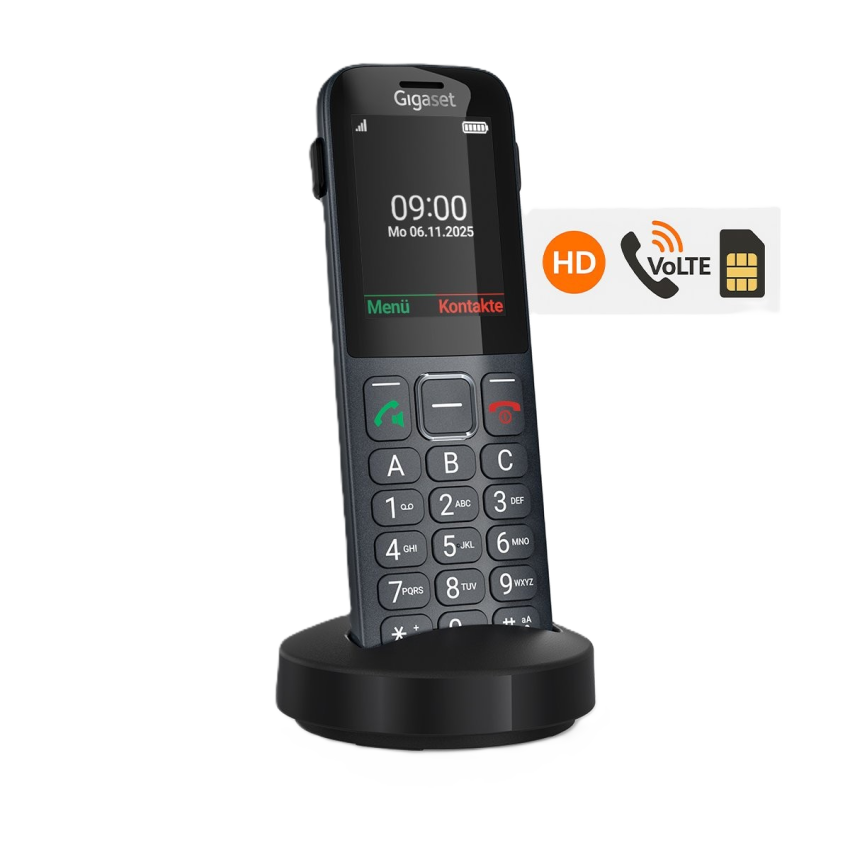 Безжичен телефон Gigaset Comfort 600 SIM - сив