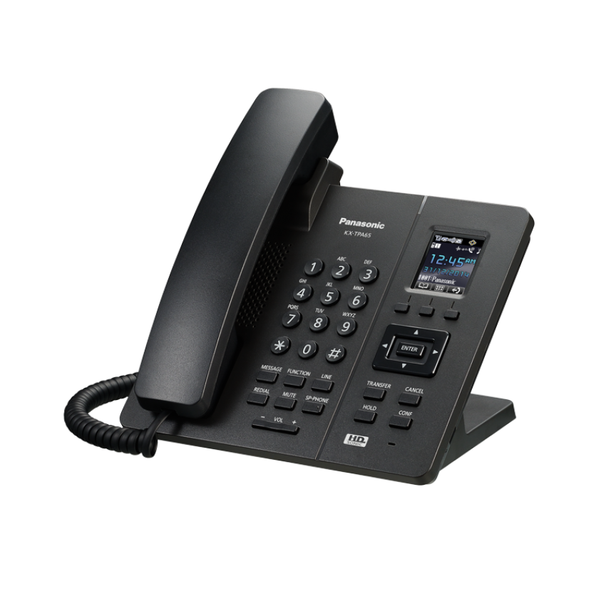 Безжичен телефон Panasonic KX-TPА65 - черен