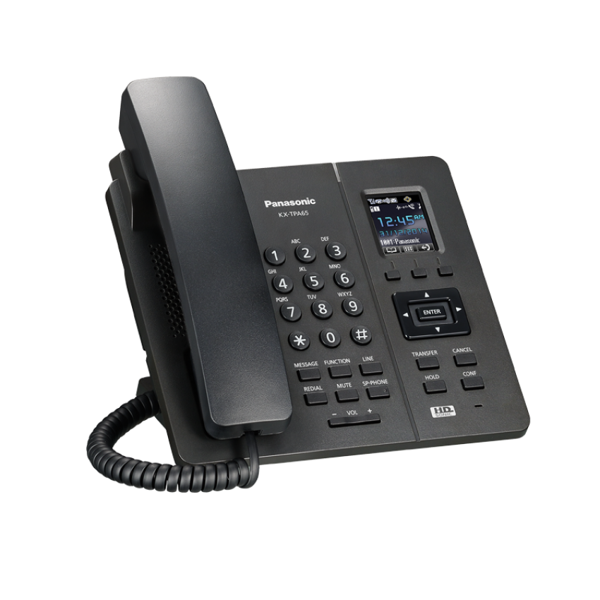 Безжичен телефон Panasonic KX-TPА65 - черен