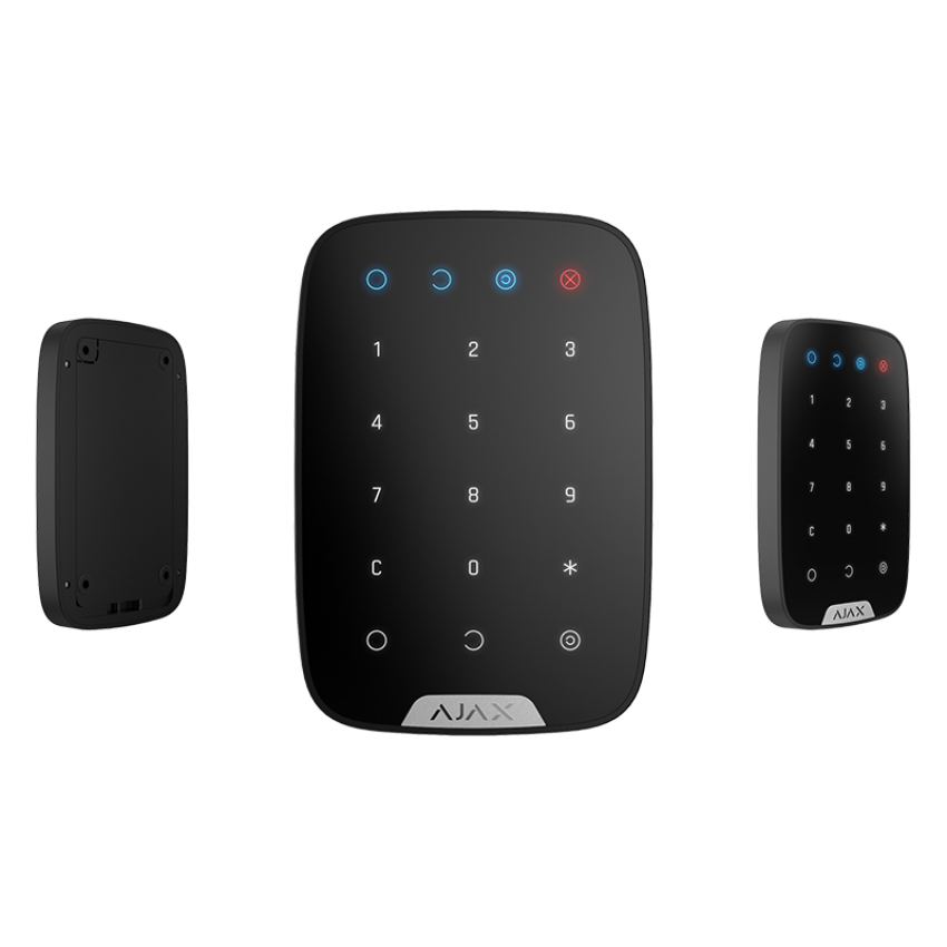 Безжична клавиатура за алармена система Ajax Keypad - черна
