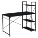 Бюро с етажерка TUZLA - черен