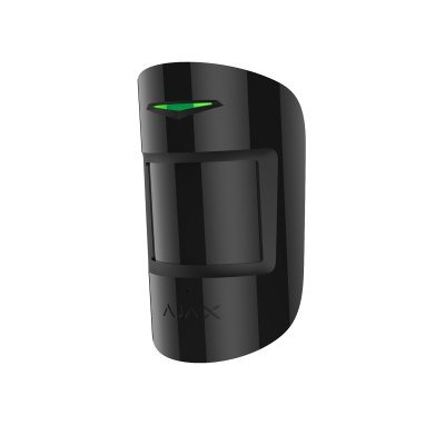 Датчик за движение и счупване на стъкло Ajax Combi Protect - черен