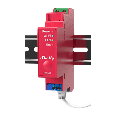 Едноканално WiFi реле за DIN шина с измерване на мощност Shelly Pro 1PM