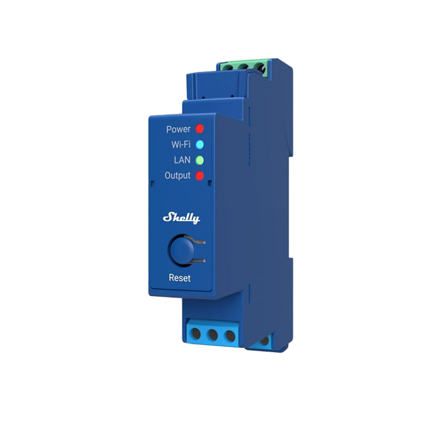 Едноканално WiFi реле за DIN шина Shelly PRO 1