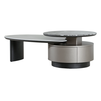 Холна маса BAKER - черен-бял