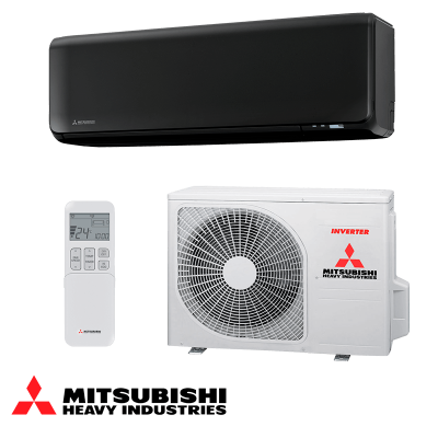 Инверторен климатик Mitsubishi Heavy Industries SRK 20 ZT-WFB + SRC 20 ZT-W - черен
