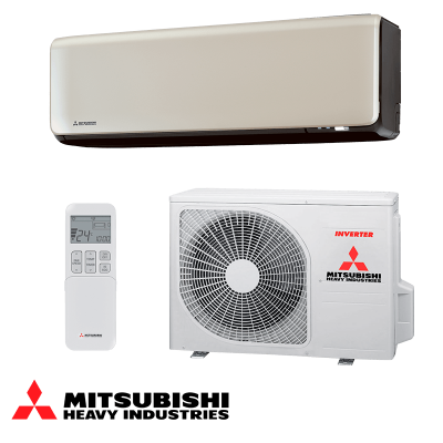 Инверторен климатик Mitsubishi Heavy Industries SRK 25 ZT-WFT + SRC 25 ZT-W - титаниев