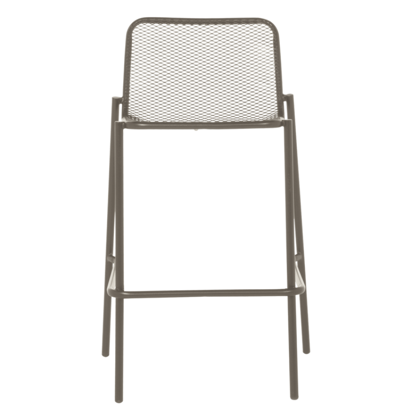 Метален кетъринг бар стол BAMA - капучино