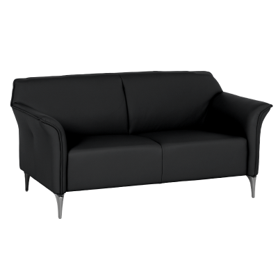 Кожен диван - тройка NEXO LUX - черен