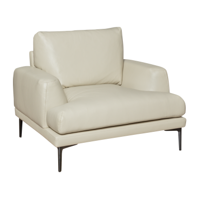 Кожен фотьойл GRASTEN LUX - бежов