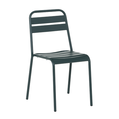 Метален градински стол ABA - тъмнозелен