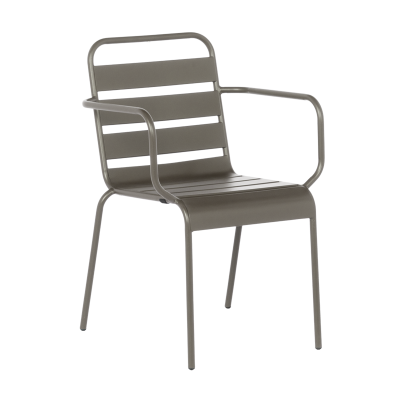 Метален градински стол INISA - капучино