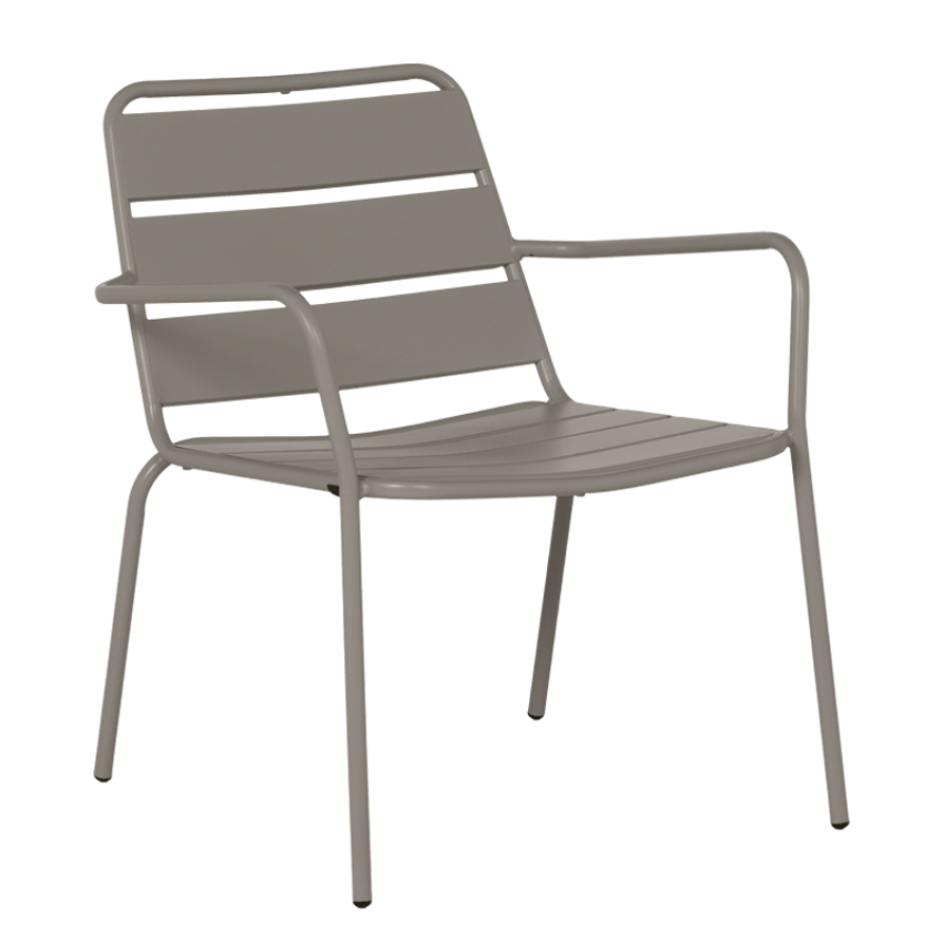 Метален градински стол SAKI - капучино