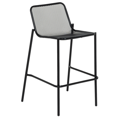 Метален кетъринг бар стол BAMA - черен