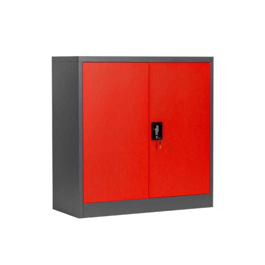 Метален шкаф Carmen CR-1239 E J SAND - червен-графит