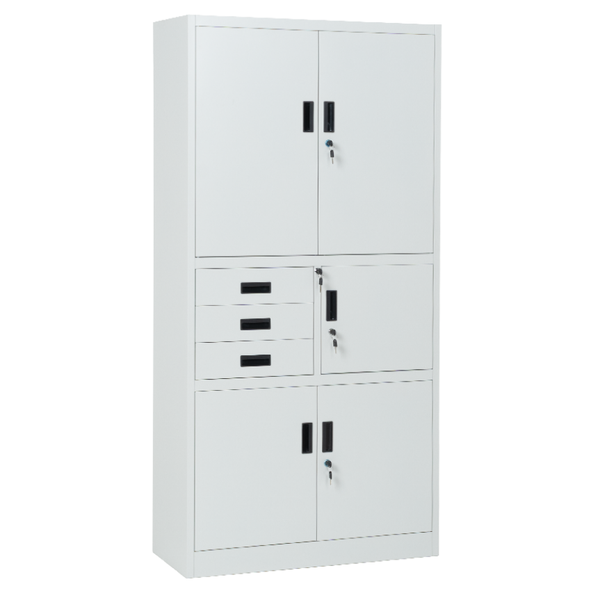 Метален шкаф Carmen CR-1281 Е K - сив