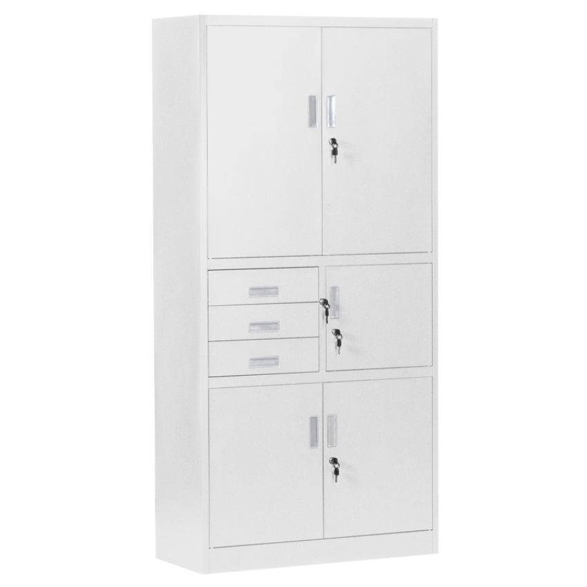 Метален шкаф Carmen CR-1281 Е K - сив