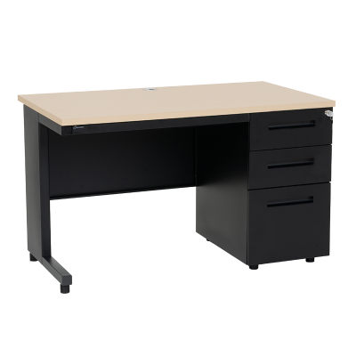 Метално бюро Carmen CR-1321 ZH - бук / черно