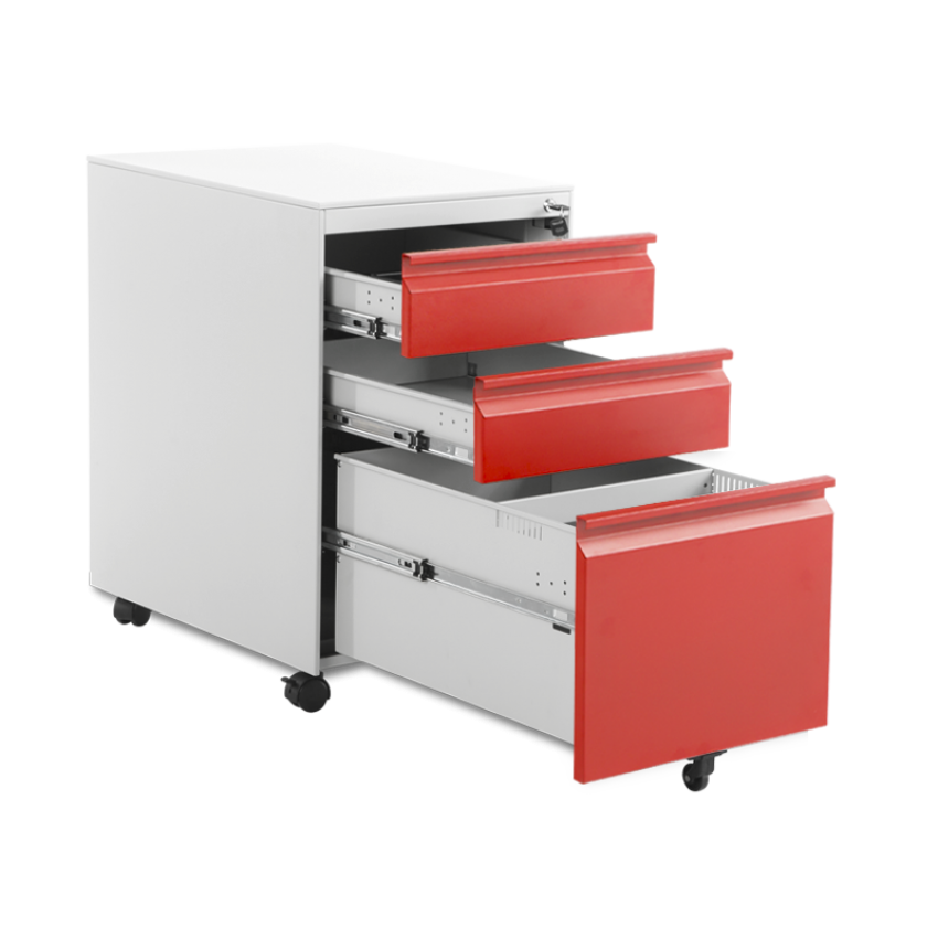 Офис контейнер Carmen CR-1249 L SAND - червен-сив