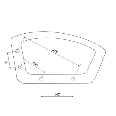 Подлакътник за офис стол 6076+6077+6078 - десен