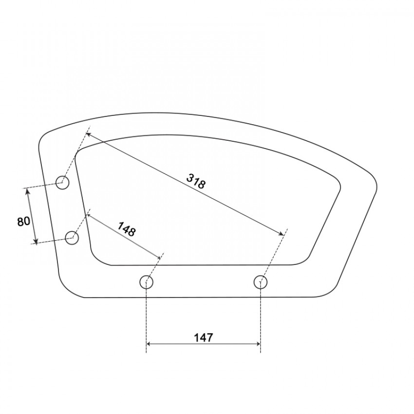 Подлакътник за офис стол 6076+6077+6078 - ляв