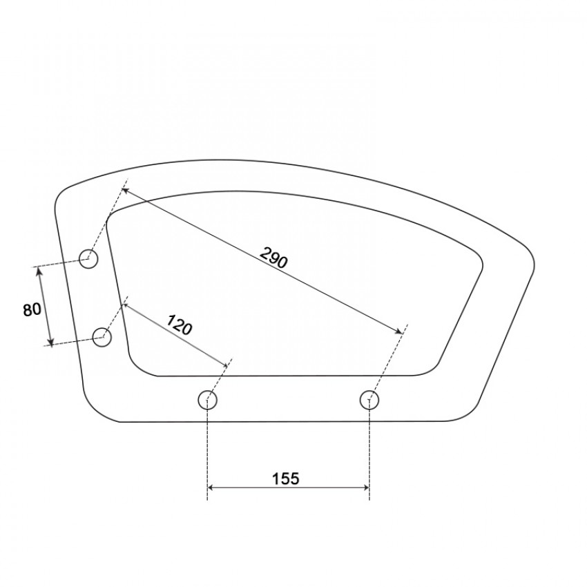 Подлакътник за офис стол 6081 - ляв