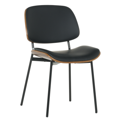 Посетителски стол Carmen 1180 - орех-черен