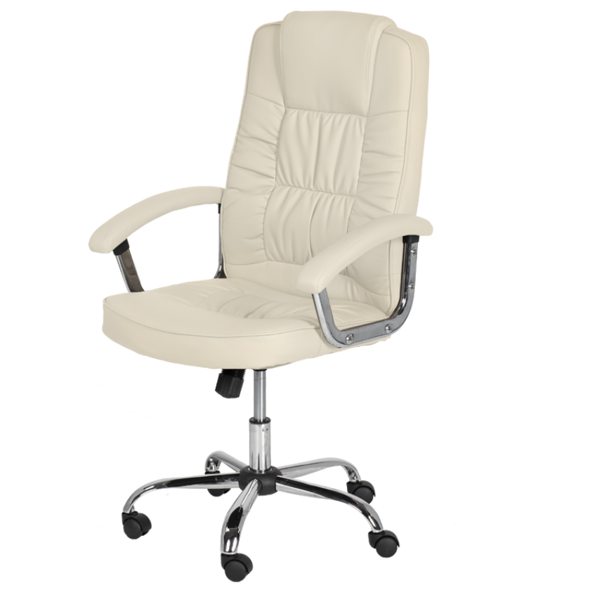 Президентски офис стол Carmen 6081 - крем