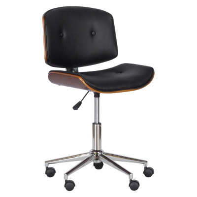 Работен офис стол Carmen 6403 - орех - черен