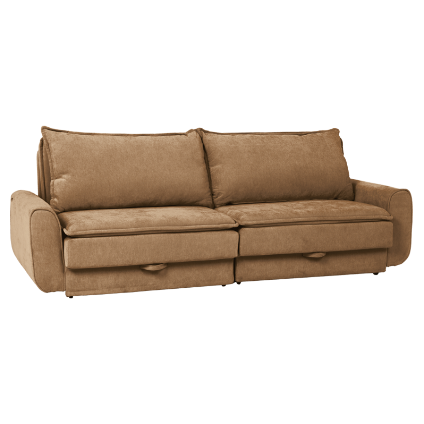 Разтегателен диван - тройка BALAMBA - охра Н37