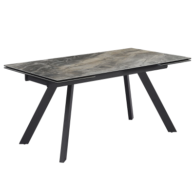 Разтегателна трапезна маса BARCIN - сив / кафяв