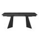 Разтегателна трапезна маса CARORA - черна