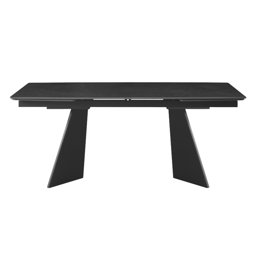 Разтегателна трапезна маса CARORA - черна