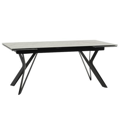 Разтегателна трапезна маса MARKI - бяла