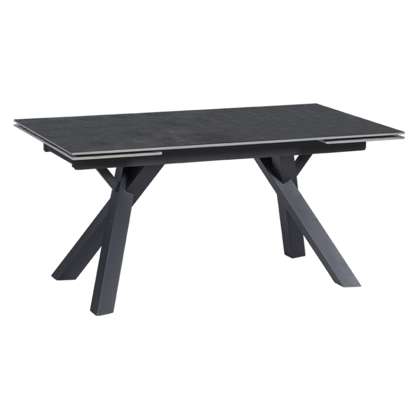Разтегателна трапезна маса OPOLE - тъмносива