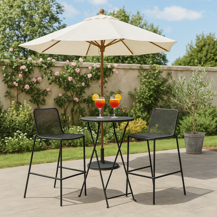 Сгъваема кетъринг бар маса URAMI - черен