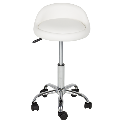 Табуретка с колелца Carmen 3067 - бял