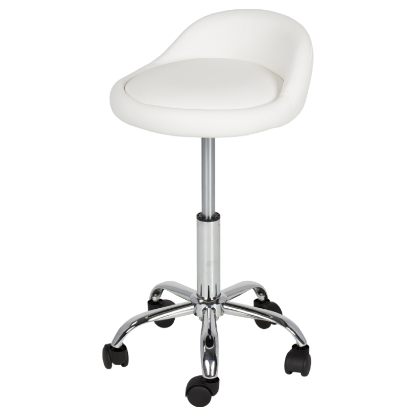 Табуретка с колелца Carmen 3067 - бял