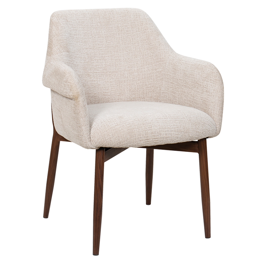 Трапезен стол BOLO - бежов 6 WAL