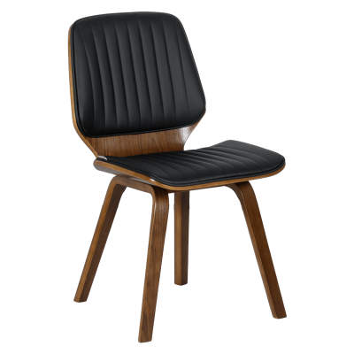 Трапезен стол Carmen 9978 - орех/черен