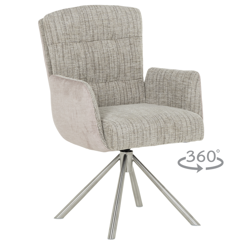 Трапезен стол KEILA - бежов