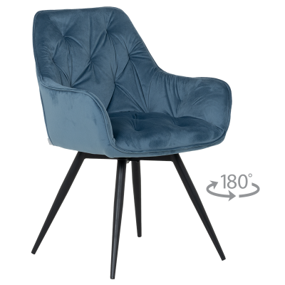 Трапезен стол LATINA PREMIUM - син