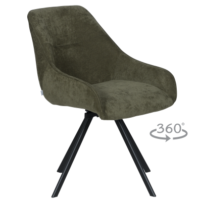 Трапезен стол MARSALA - маслено зелен