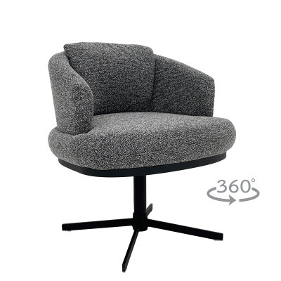 Трапезен стол RAPINA - черен 460