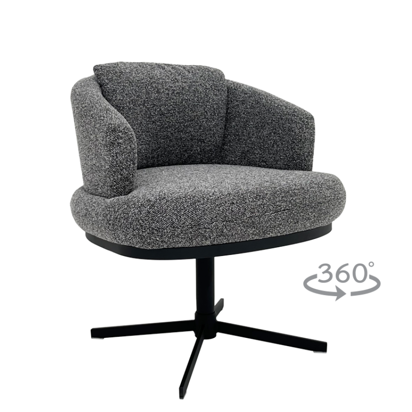 Трапезен стол RAPINA - черен 460