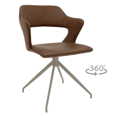 Трапезен стол RAPLA 1 - кафяв 16