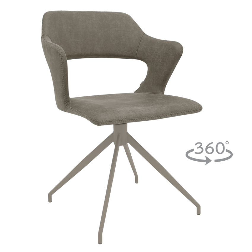 Трапезен стол RAPLA 1 - сив 108